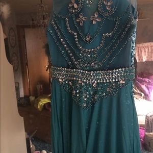 Custom made formal dress. Frozen theme.